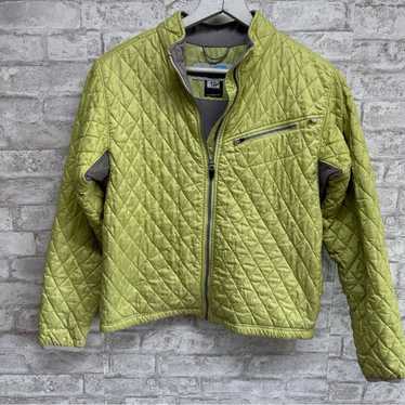 Obermeyer green winter jacket women’s 12 quilted l