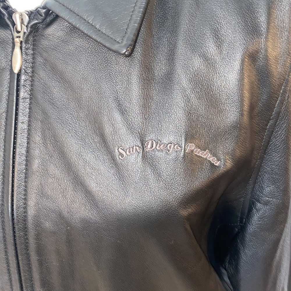 Vintage San Diego Padres Leather Jacket - image 2