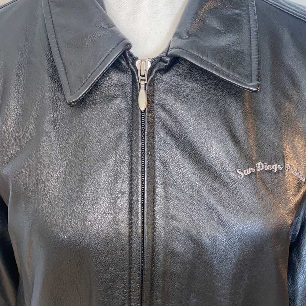 Vintage San Diego Padres Leather Jacket - image 7