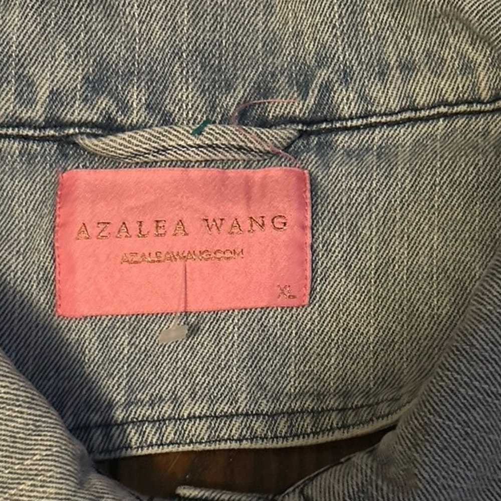 Azalea Wang denim jacsket with faux faux sleeve - image 3