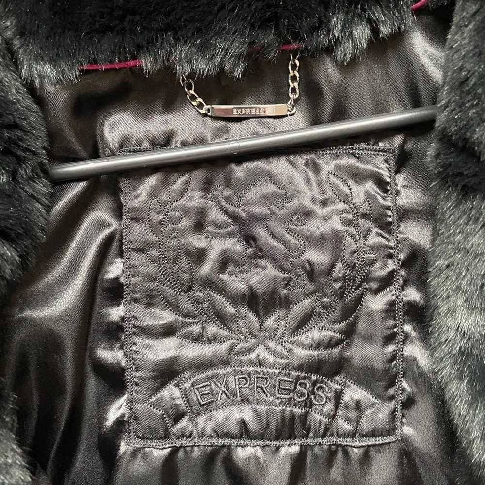 Faux Fur Express Coat Size XS - image 3