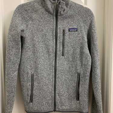Grey patagonia full zip jacket