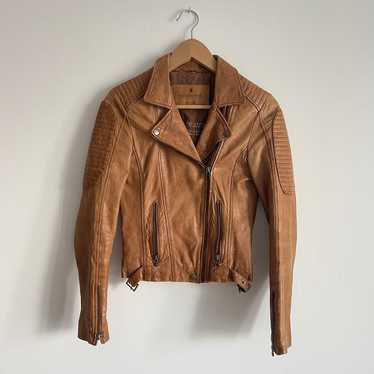 Goosecraft Womens Leather Biker Jacket 438 Real Le