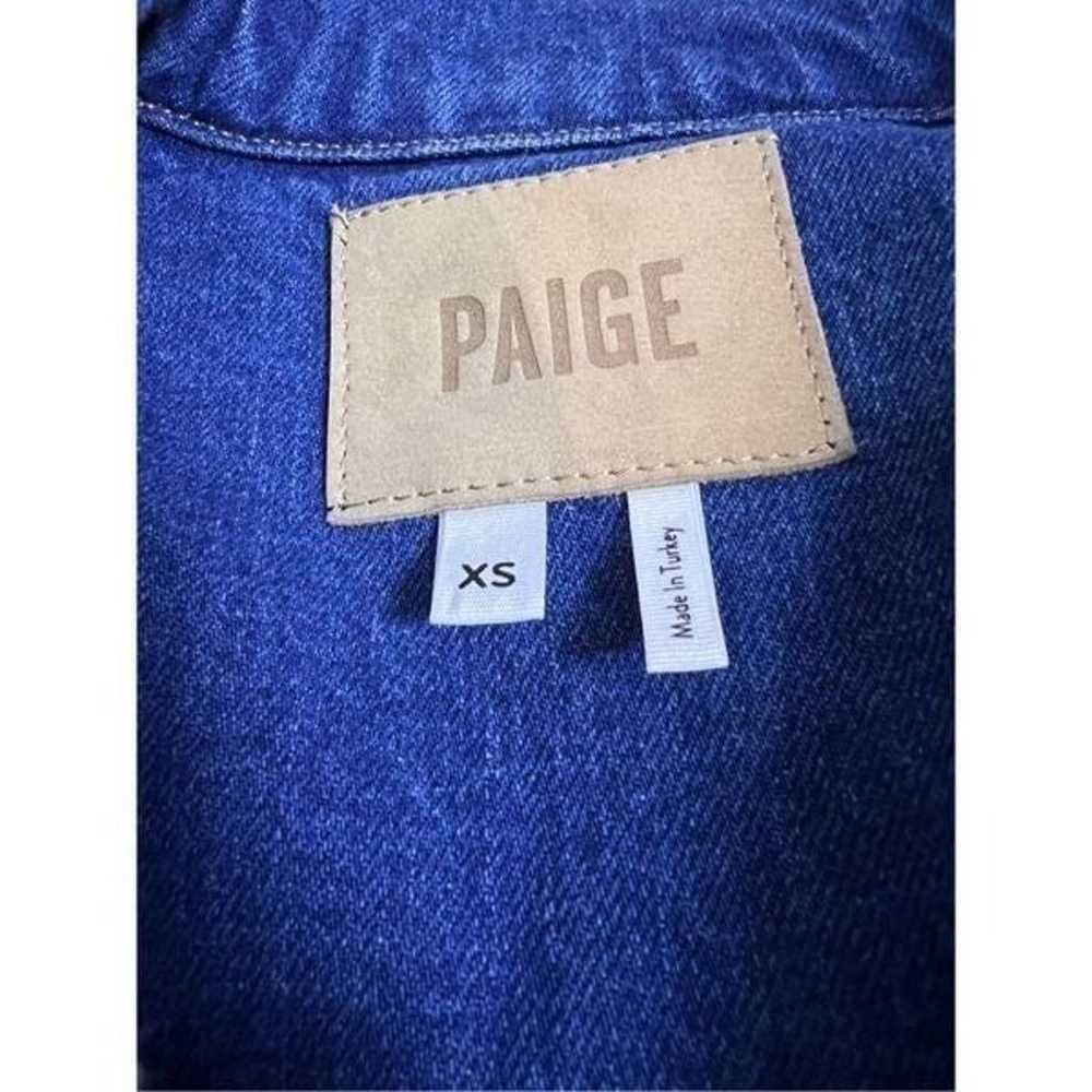 Paige Rowan Distressed Denim Jacket size XS - image 6