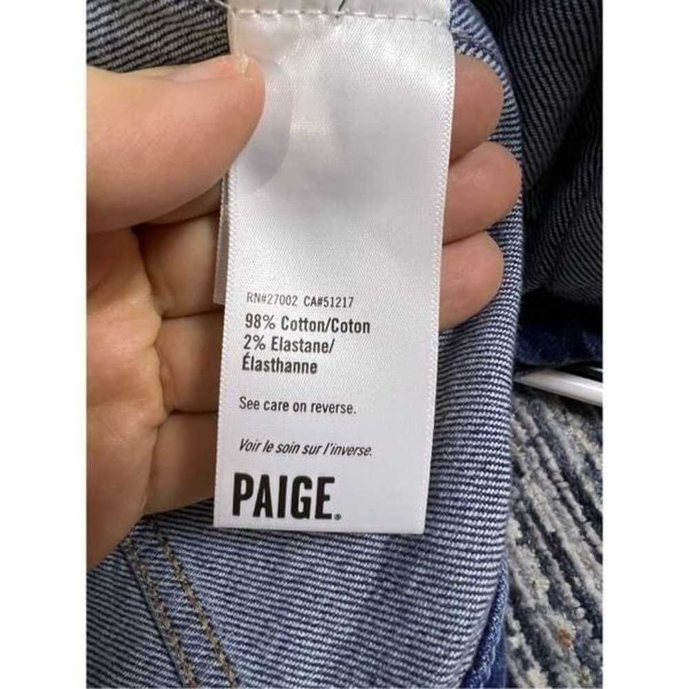 Paige Rowan Distressed Denim Jacket size XS - image 7