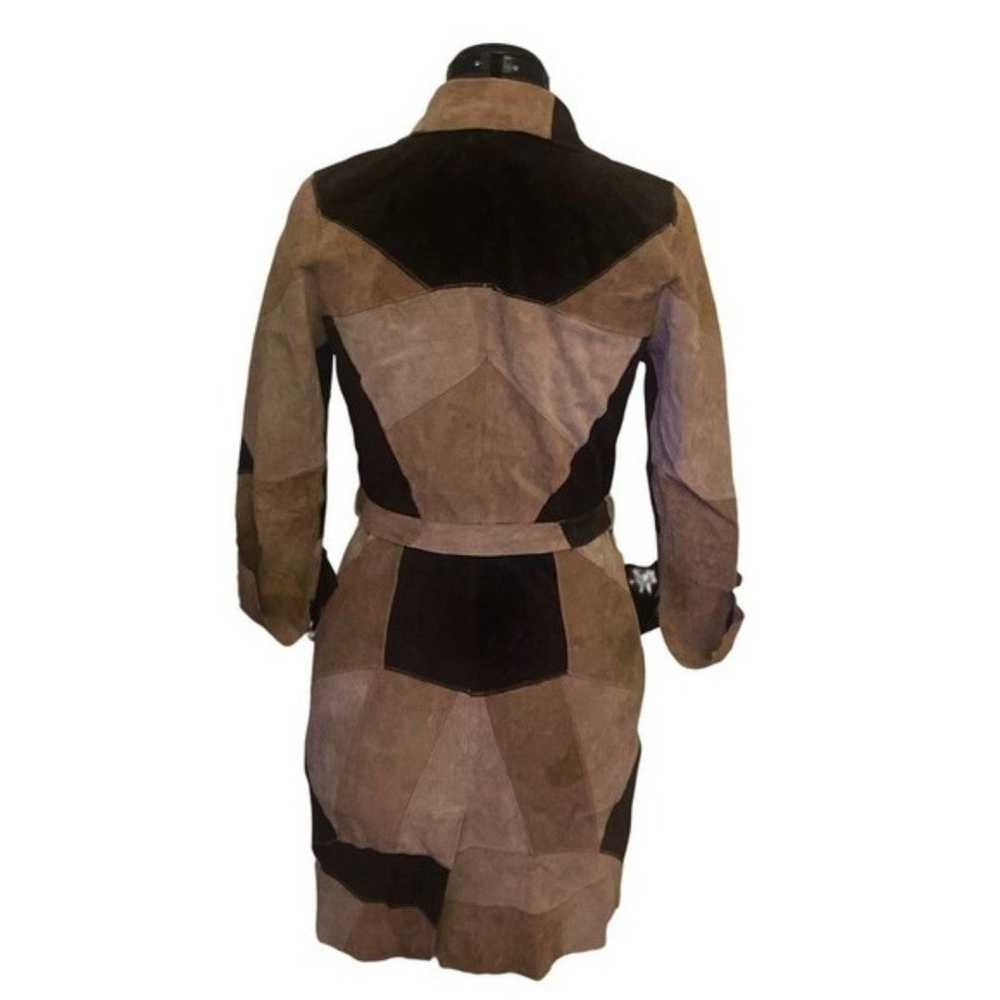 Suede Leather Patchwork Jacket & Dress - image 2