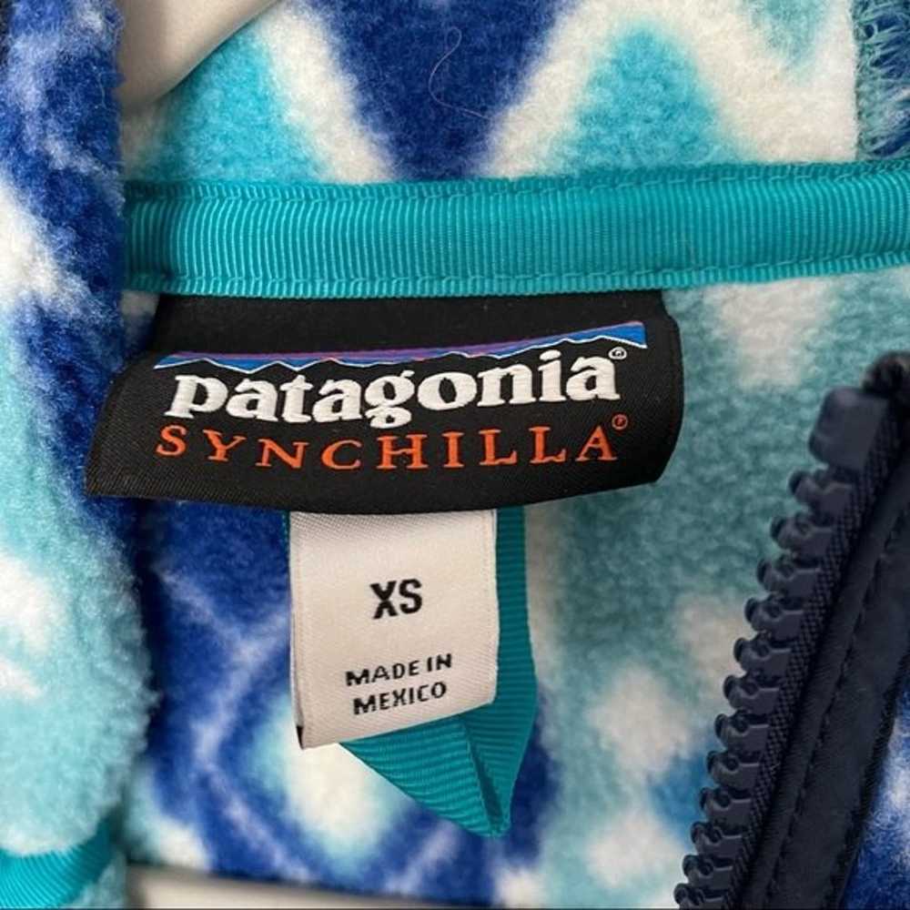 Patagonia Synchilla Lightweight Snap-T Hooded Ful… - image 2
