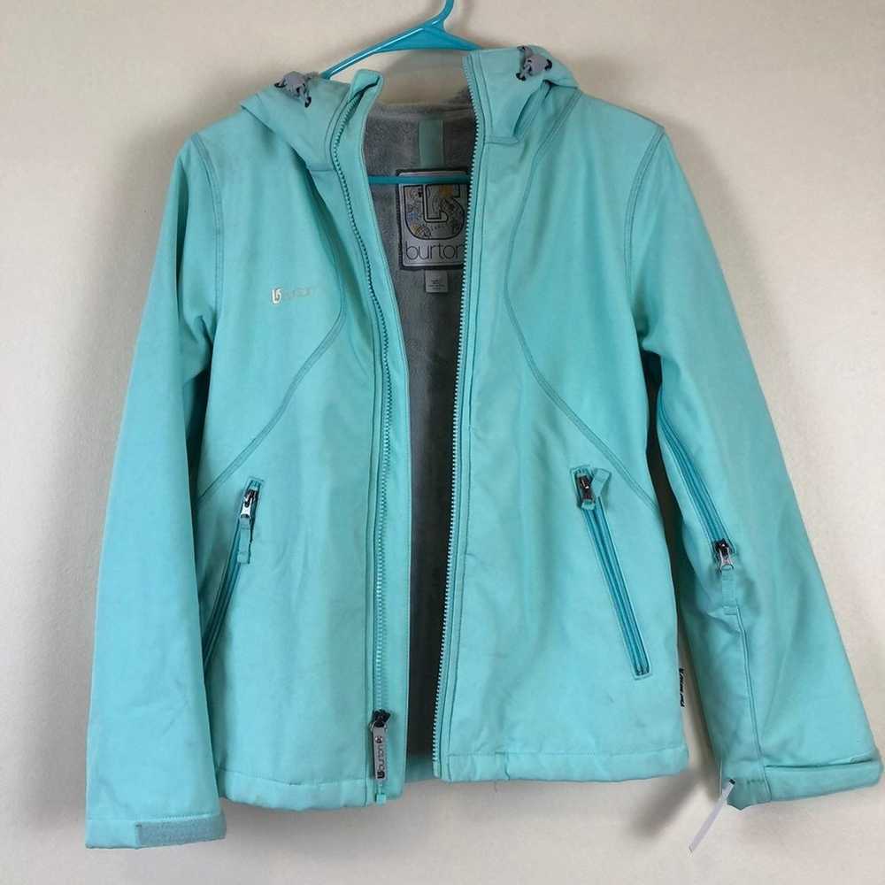 Turquoise Burton Fur Lined Snow jacket - image 10