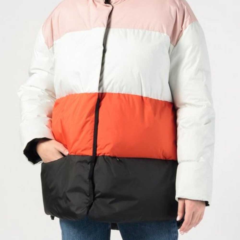 NWOT Biannual Color Block Puffer Jacket | Size: S… - image 1