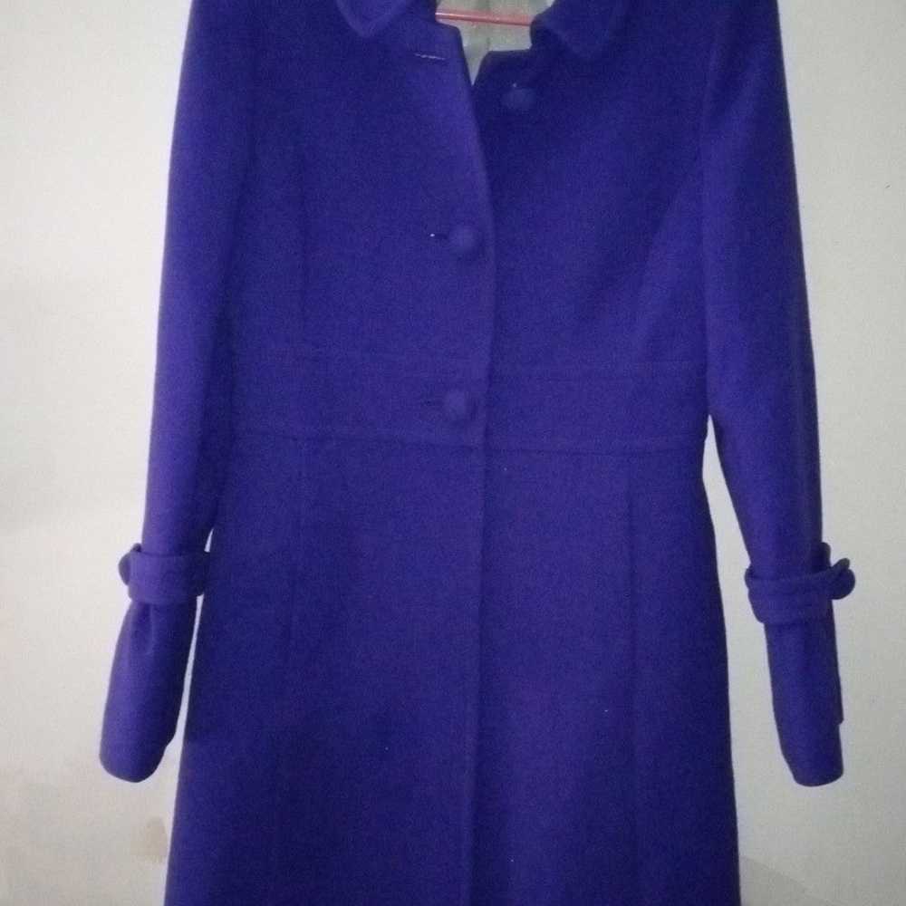 j crew coat purple 94% wool 6% Nylon - image 5