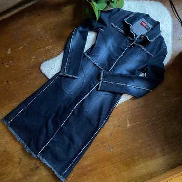 Vintage Denim Duster Jacket