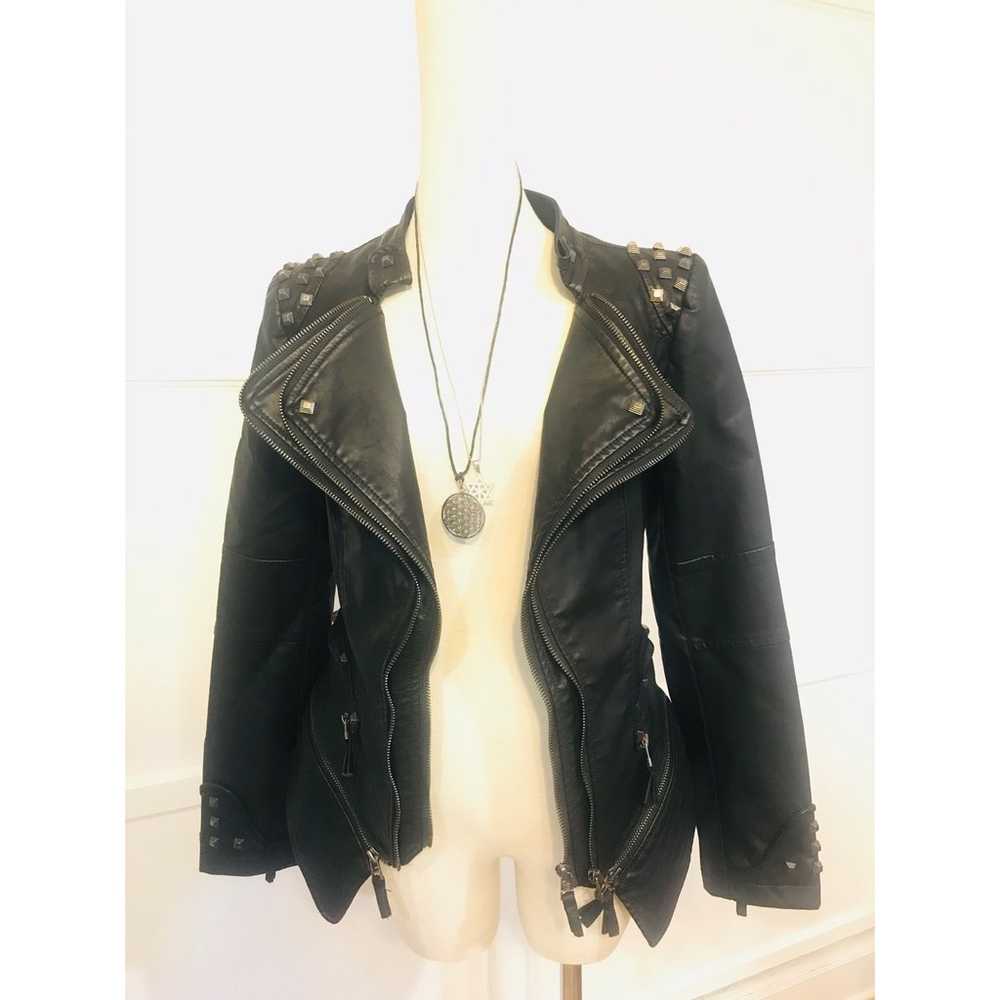 Studded Leather jacket women - image 1