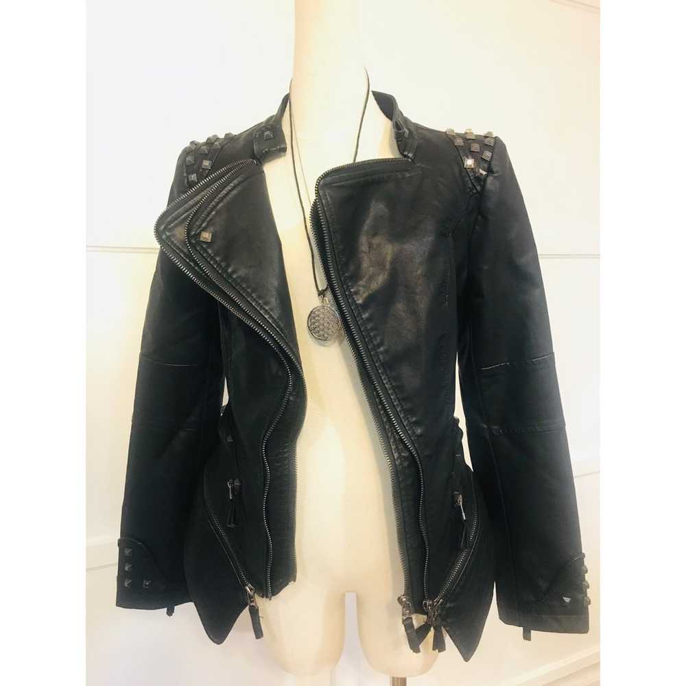 Studded Leather jacket women - image 3