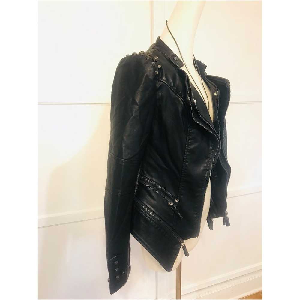 Studded Leather jacket women - image 4