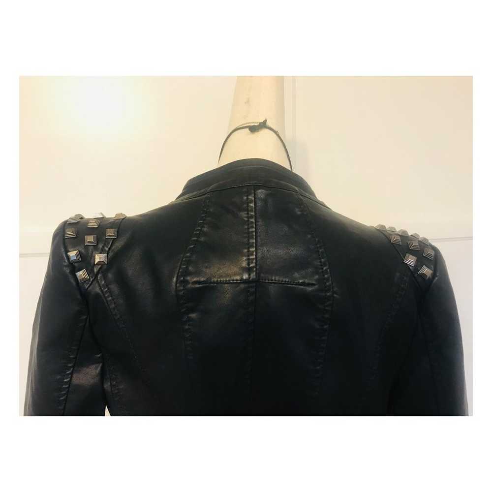 Studded Leather jacket women - image 6