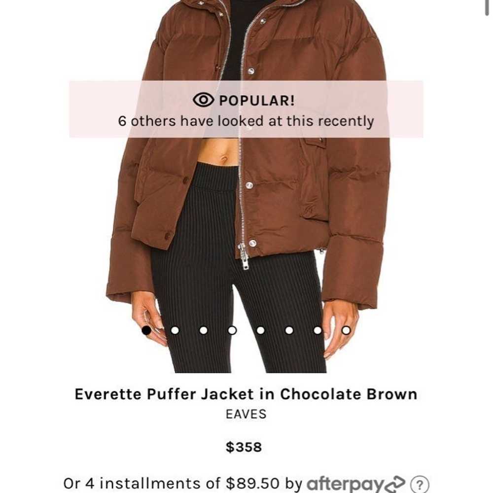 Eaves brown puffer jacket - image 1
