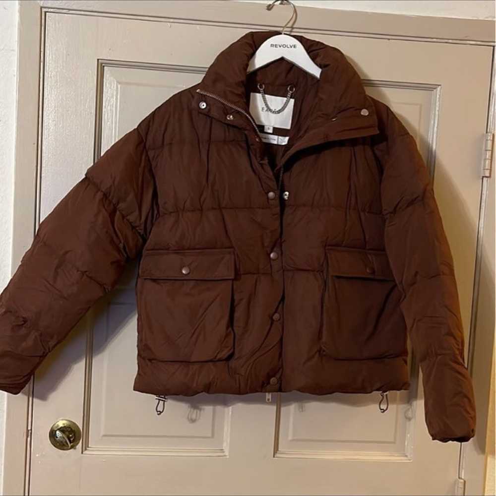 Eaves brown puffer jacket - image 3