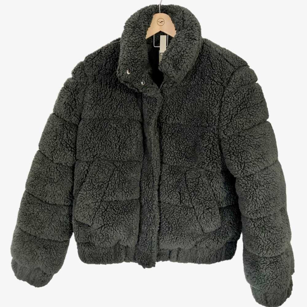 UpWest Grey Sherpa Puffer Jacket Size S - image 1
