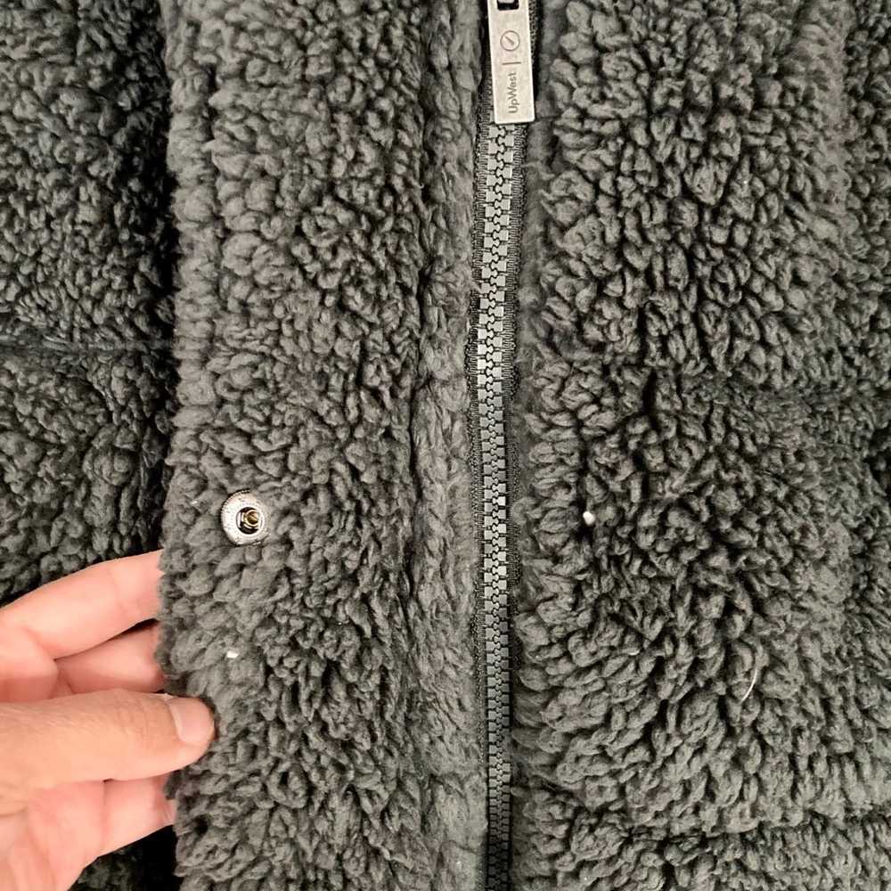 UpWest Grey Sherpa Puffer Jacket Size S - image 9