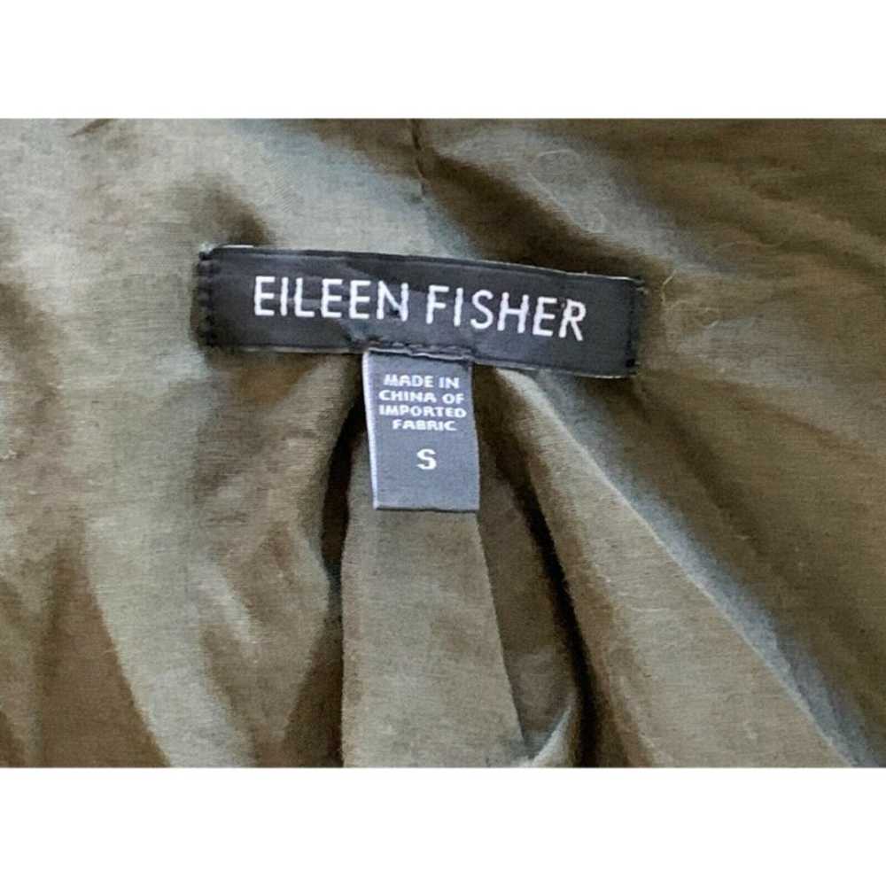 Eileen Fisher Bubble Hem Belted Trench Coat Jacke… - image 5