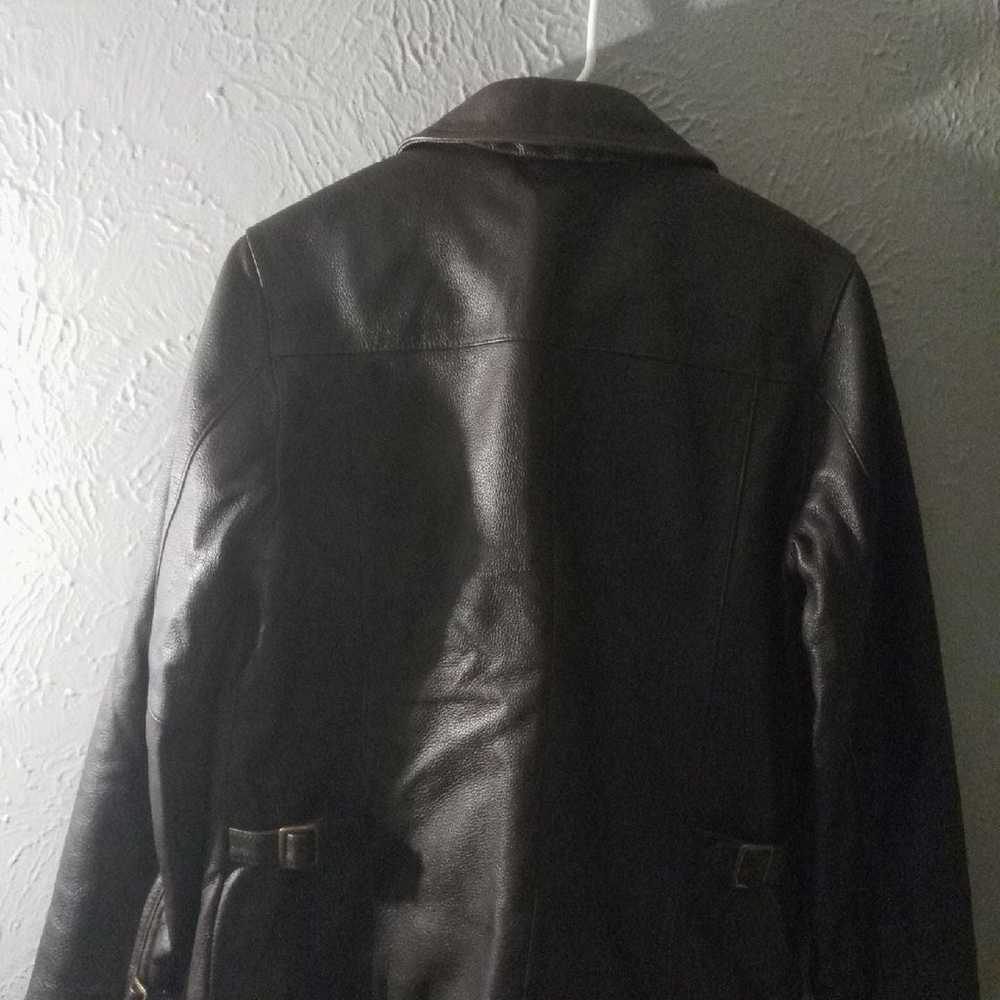 Eddie Beuer Leather Jacket Woman Size S - image 4