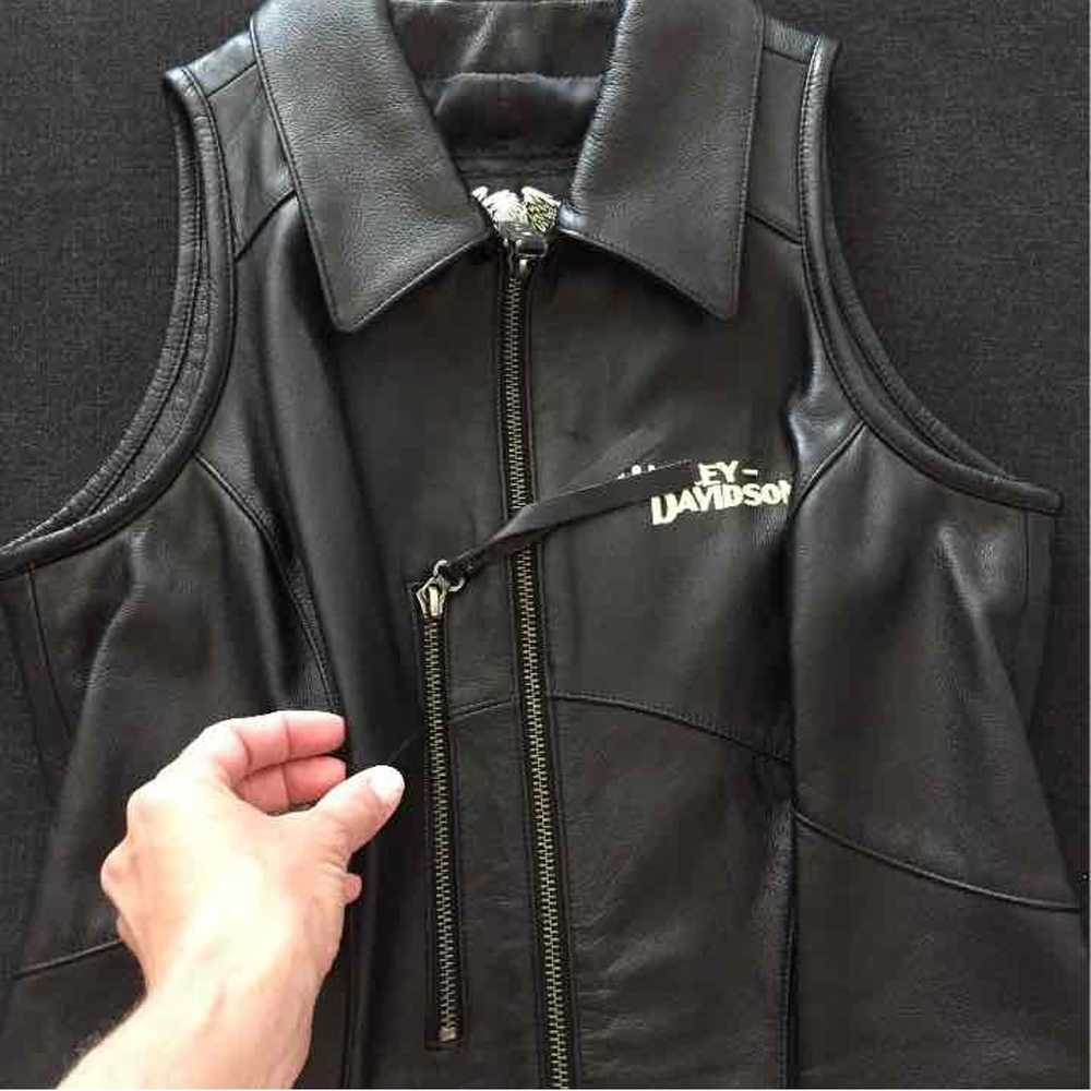 Harley Davidson leather vest - image 2