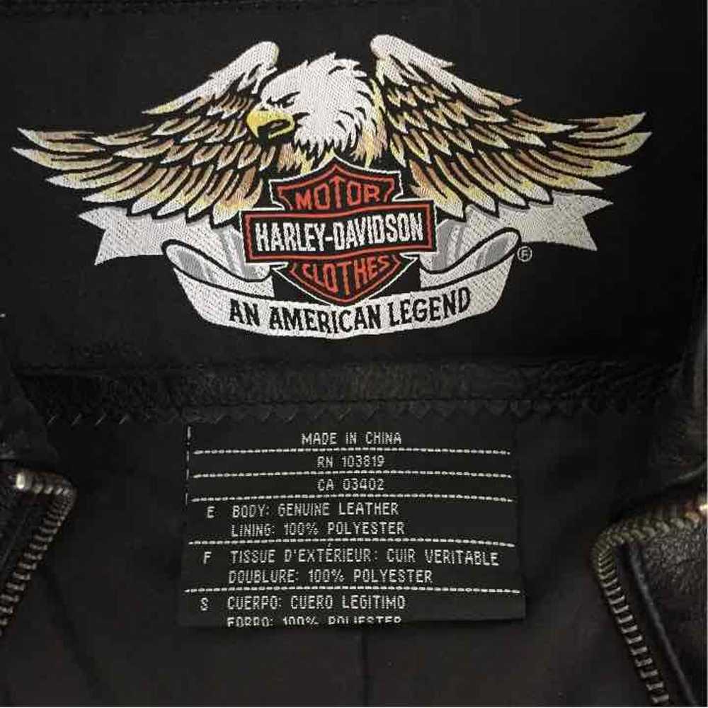 Harley Davidson leather vest - image 3