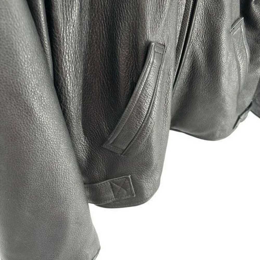 Luis Alvear Vintage 90’s 100% Leather Moto Jacket… - image 11