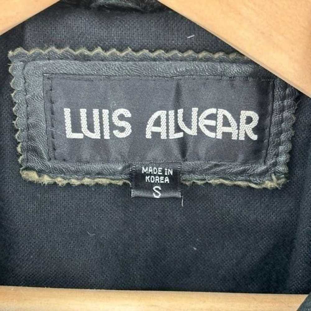 Luis Alvear Vintage 90’s 100% Leather Moto Jacket… - image 2