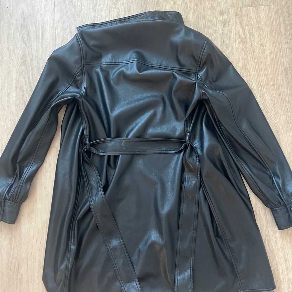 Aritzia leather trench coat - image 5