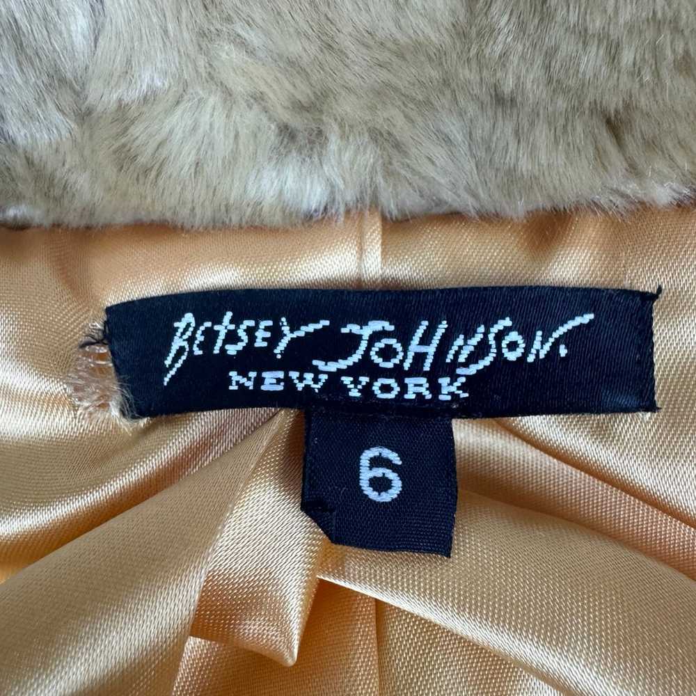 vintage Betsey Johnson Faux Fur Jacket - image 6