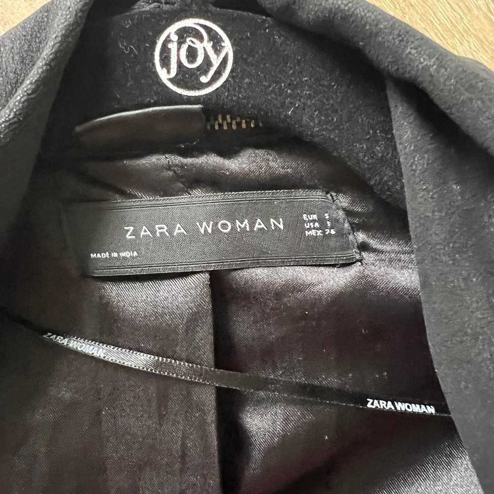 Zara genuine leather black jacket - image 5