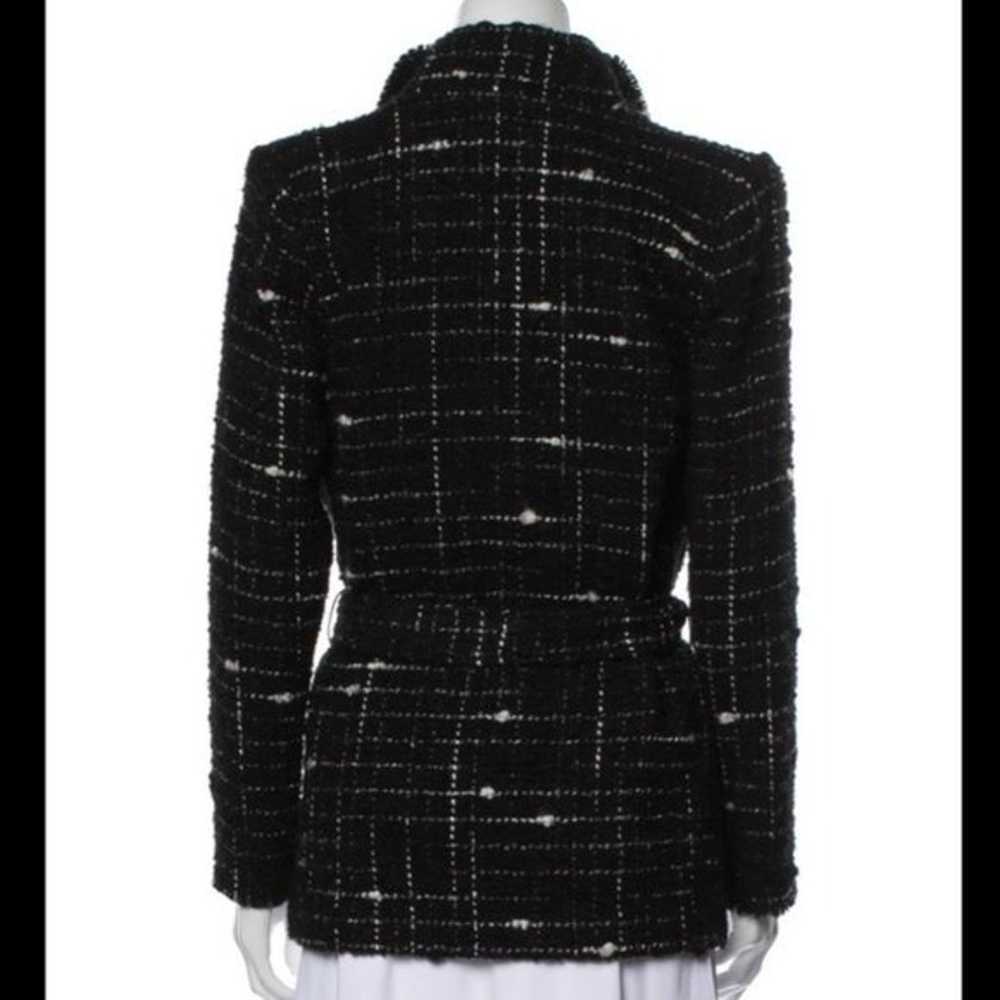 IRO 'Campispe' Tweed Frayed Belted Jacket size 36… - image 6