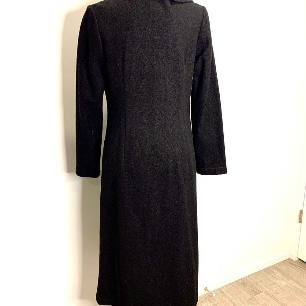 Camille vintage Black Wool Coat Size 2 - image 3