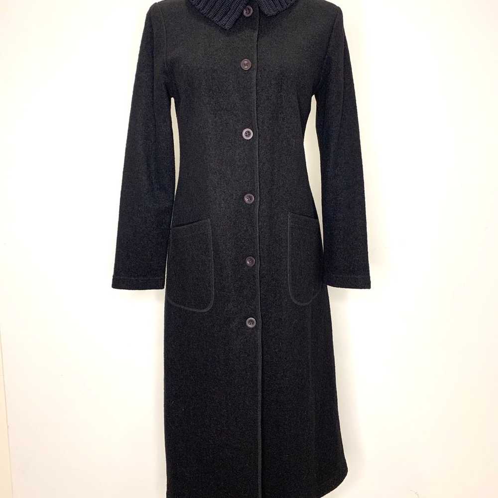 Camille vintage Black Wool Coat Size 2 - image 7