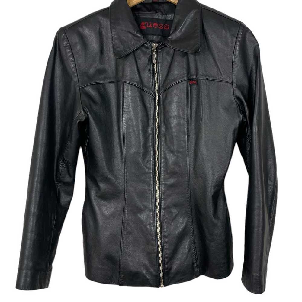 VINTAGE GUESS WOMAN GENUINE LEATHER jacket - image 1