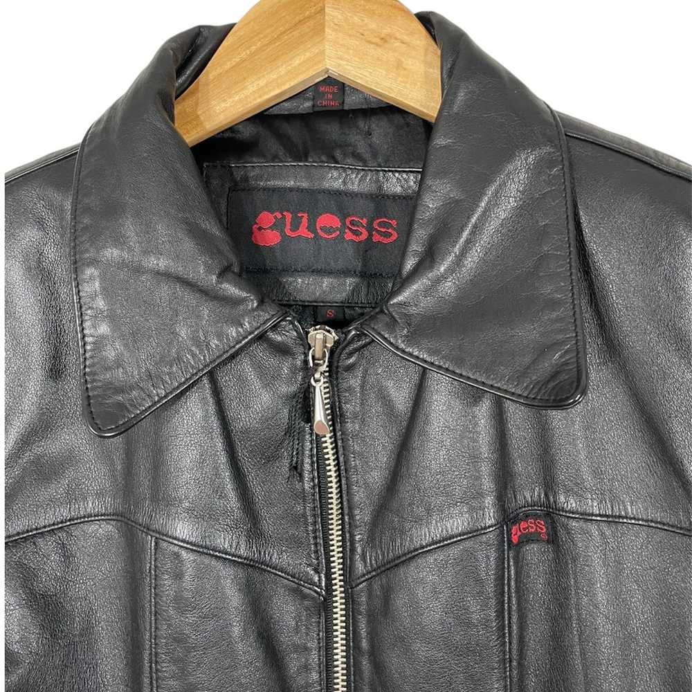 VINTAGE GUESS WOMAN GENUINE LEATHER jacket - image 3