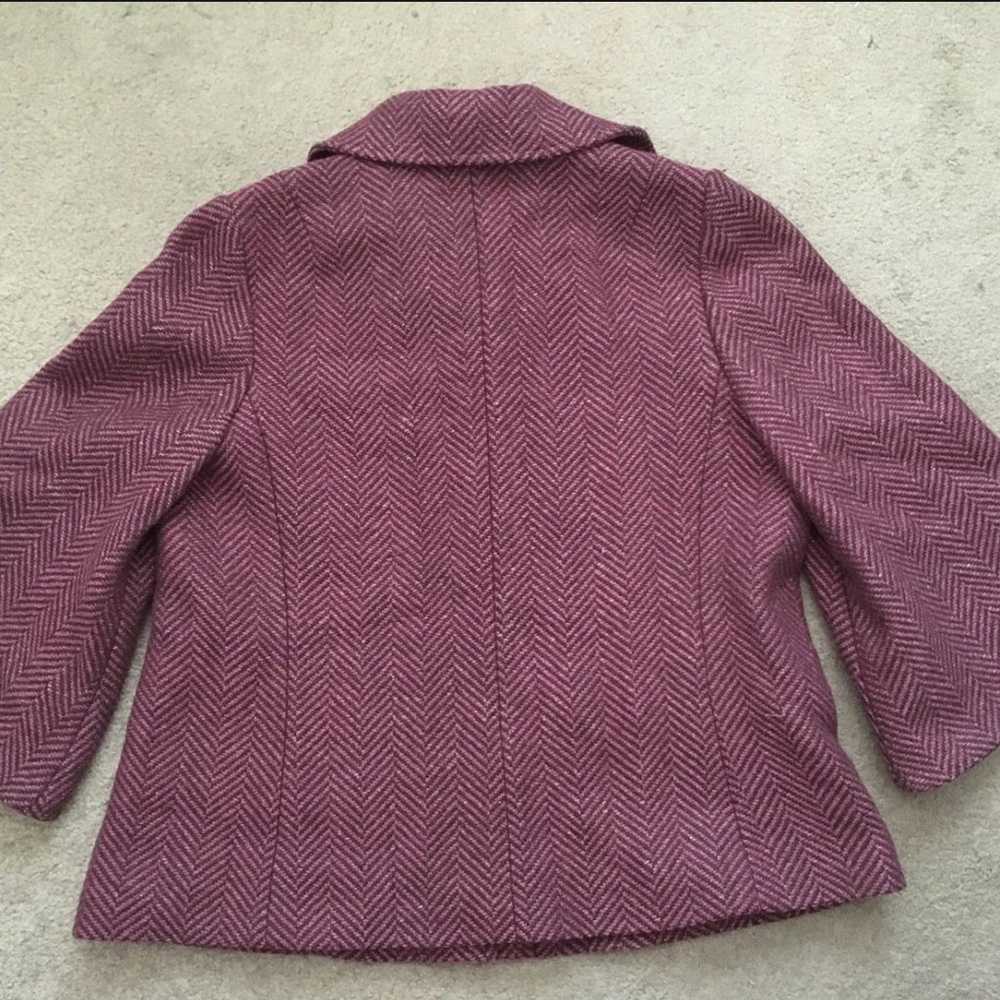 Rebecca Taylor Wool Silk Tweed Jacket * 8 * Pink … - image 3
