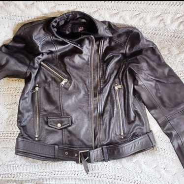 ZARA Trafaluc Genuine Leather Jacket