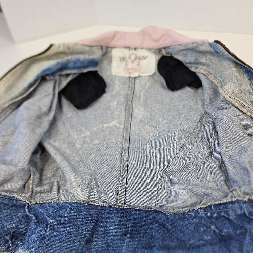 Vtg Outerwear by Phoenix Womens Denim Moto Jacket… - image 10