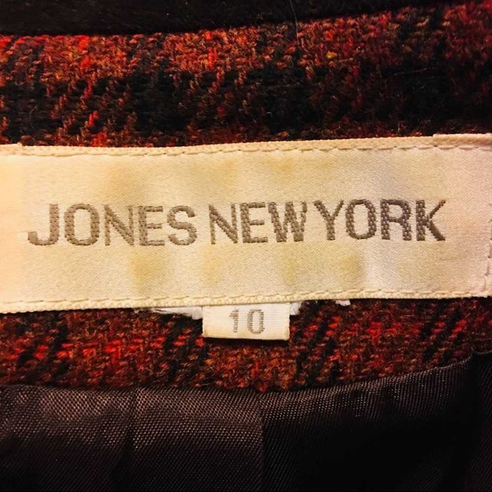 Jones New York 100% lambs wool plaid jacket 10 - image 7
