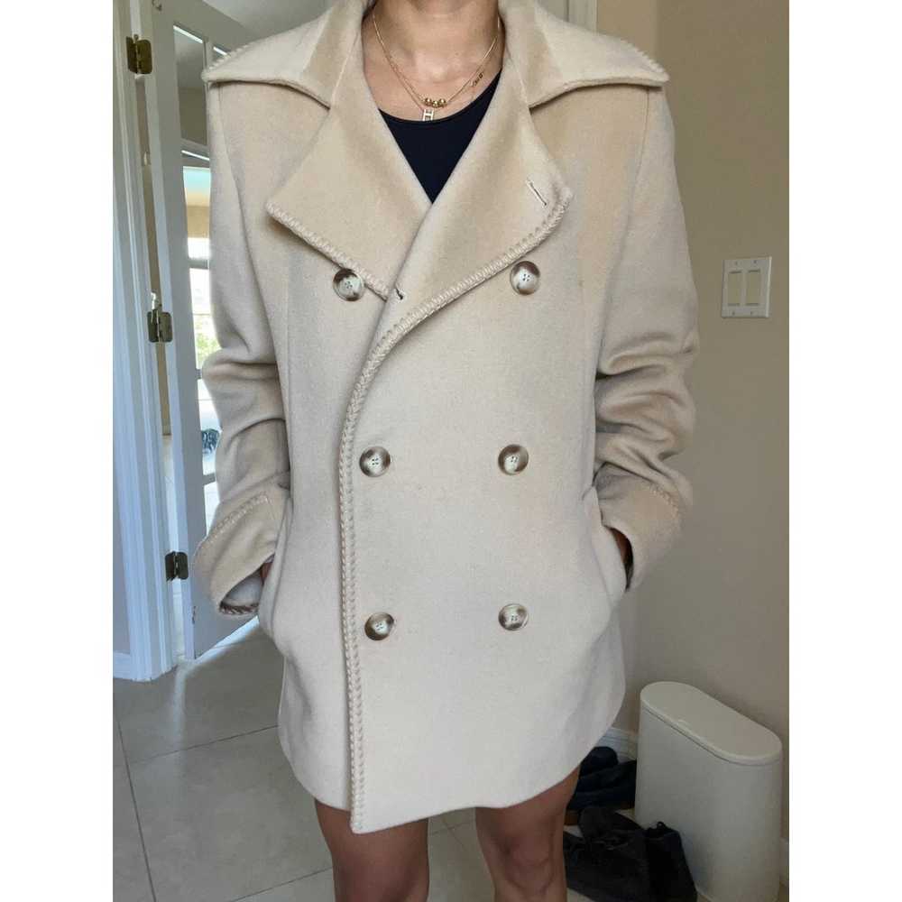 Cinzia Rocca Cream Pure Virgin Wool Coat Jacket S… - image 12
