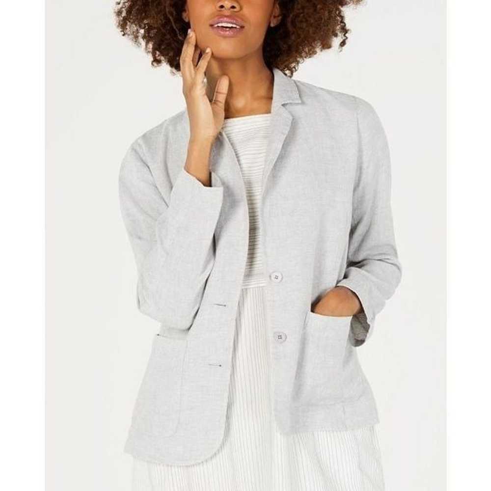 EILEEN FISHER Metallic-Accented Shaped Two-Button… - image 10
