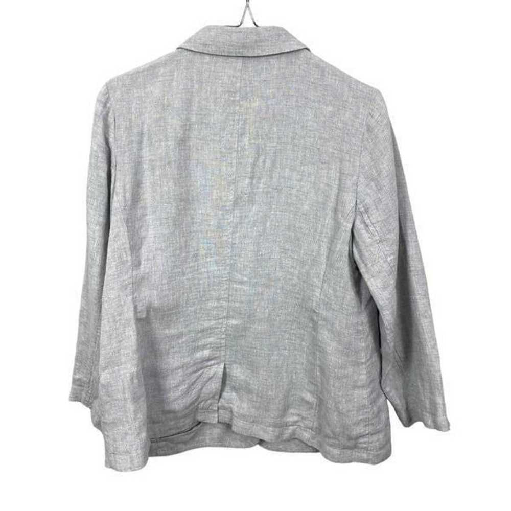 EILEEN FISHER Metallic-Accented Shaped Two-Button… - image 5