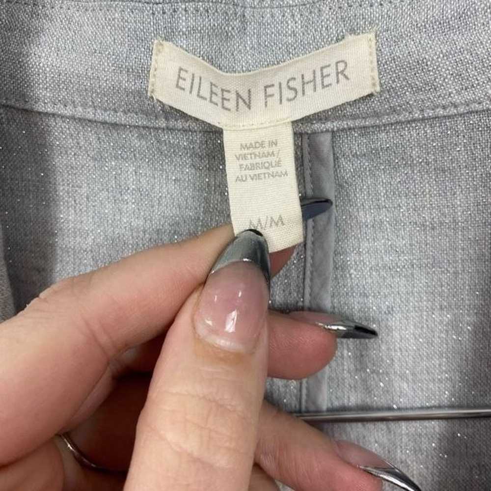 EILEEN FISHER Metallic-Accented Shaped Two-Button… - image 8