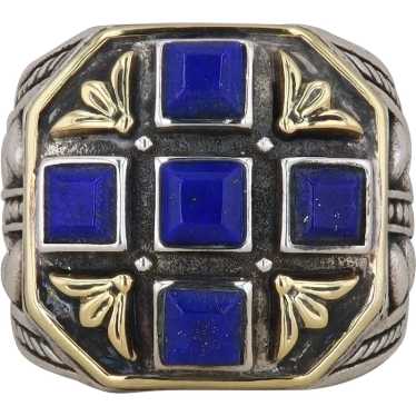 Konstantino 18k Yellow and Sterling Silver Lapis … - image 1