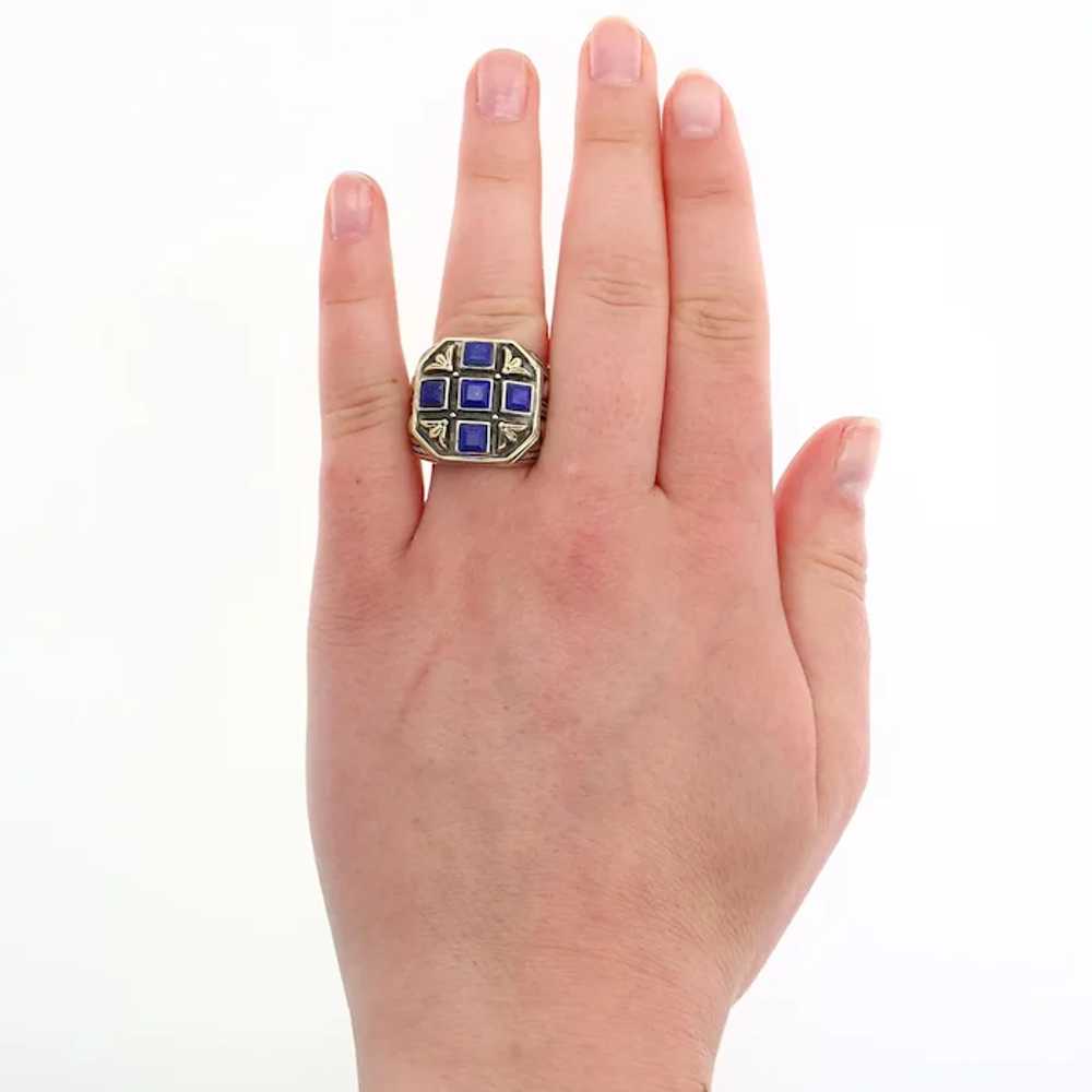 Konstantino 18k Yellow and Sterling Silver Lapis … - image 2