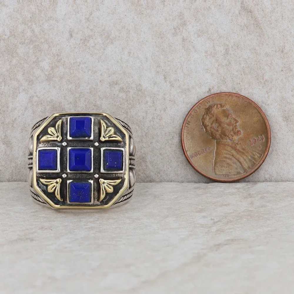 Konstantino 18k Yellow and Sterling Silver Lapis … - image 4