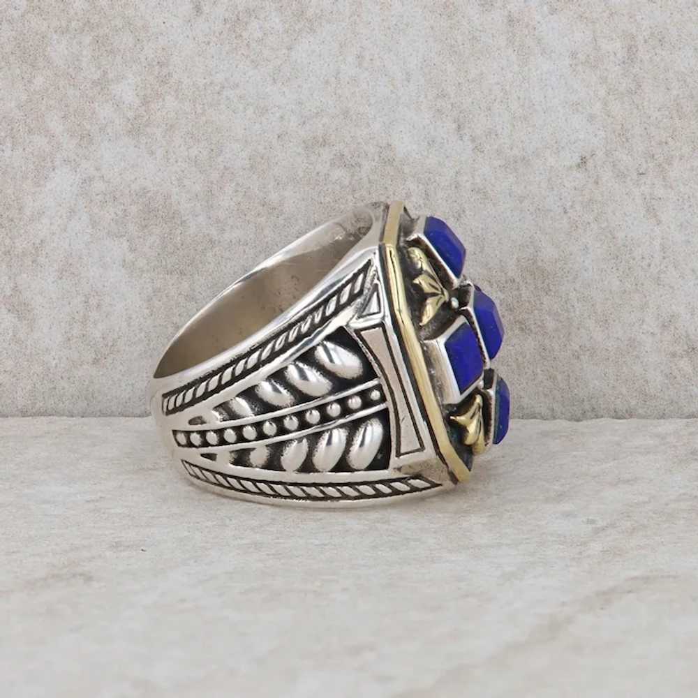 Konstantino 18k Yellow and Sterling Silver Lapis … - image 5