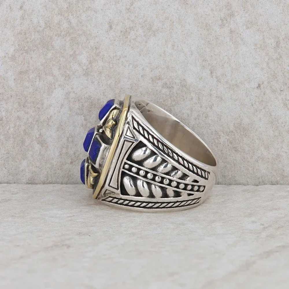 Konstantino 18k Yellow and Sterling Silver Lapis … - image 6